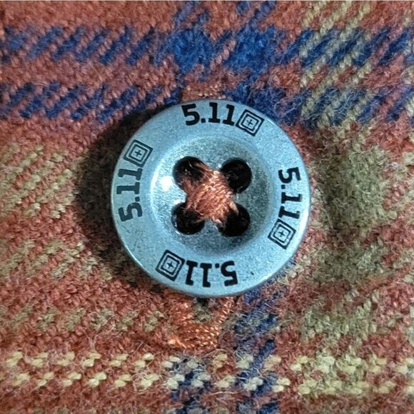 5.11 Tactical Womens Ruth Plaid Long Sleeve Flannel Button-Down Shirt - Picture 10 of 16